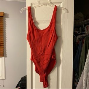 Urban outfitters red bodysuit